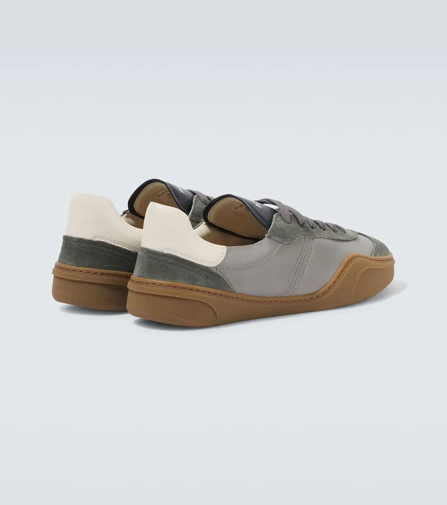 Acne Studios Bars M suede and leather sneakers