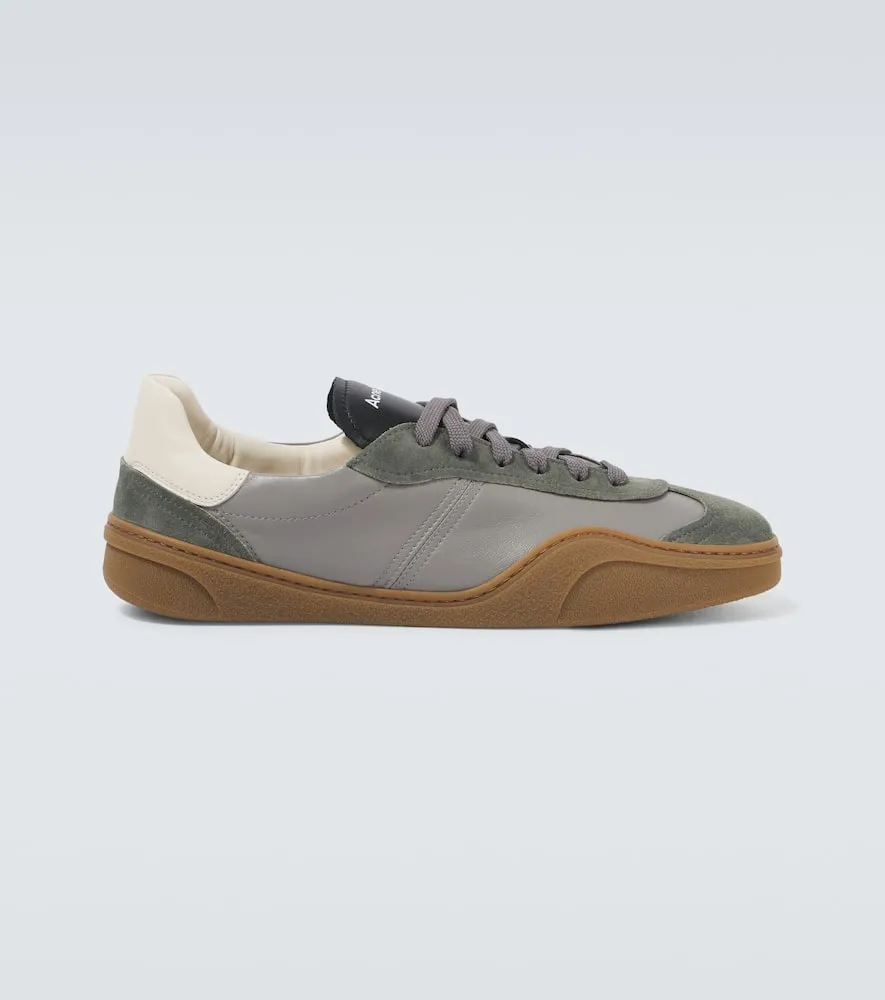 Acne Studios Bars M suede and leather sneakers