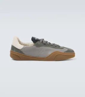 Acne Studios Bars M suede and leather sneakers