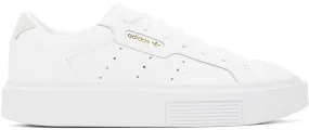adidas Originals White Sleek Super Sneakers