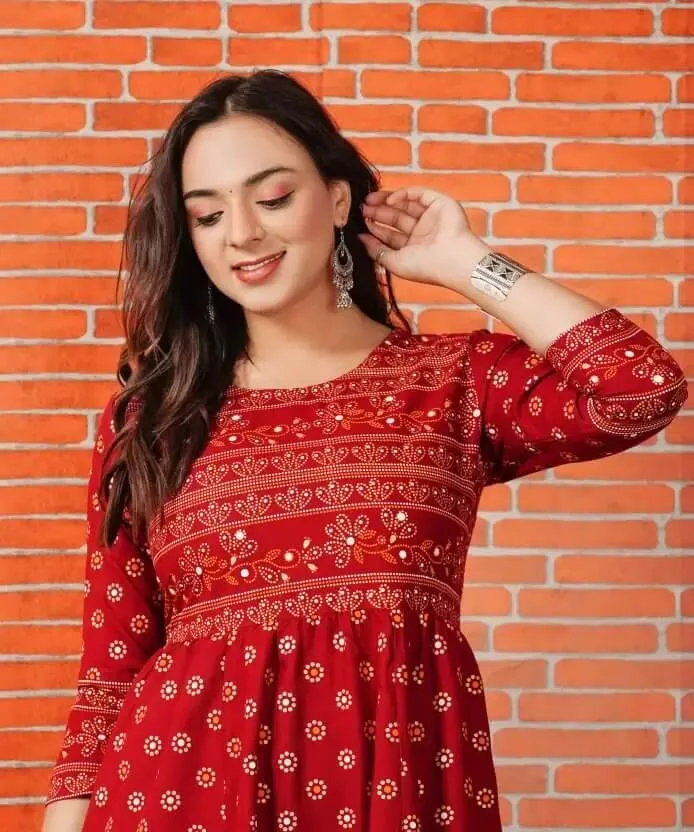Anarkali Kurta for womens & girls Cotton Rayon