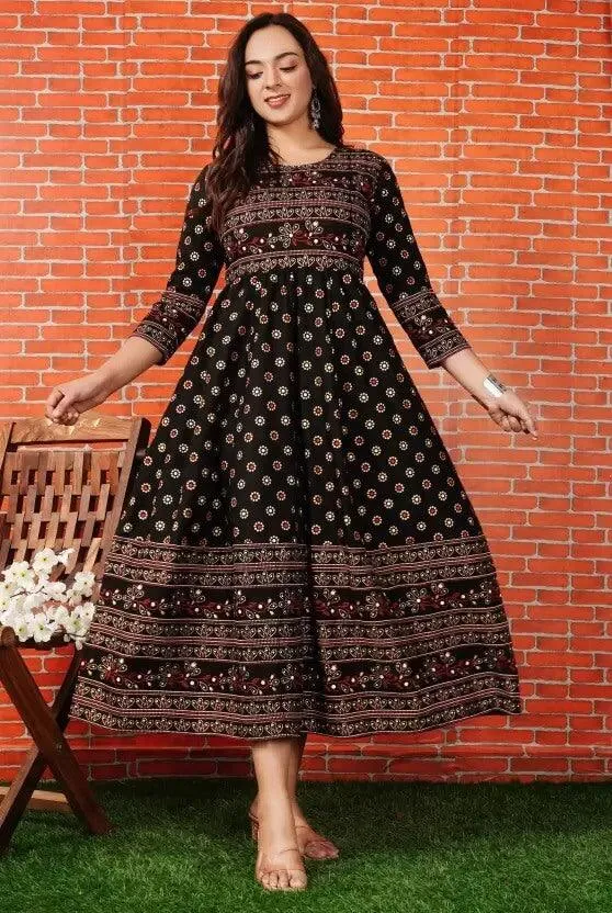 Anarkali Kurta for womens & girls Cotton Rayon