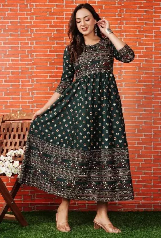 Anarkali Kurta for womens & girls Cotton Rayon