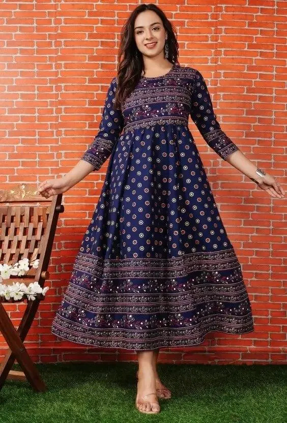 Anarkali Kurta for womens & girls Cotton Rayon