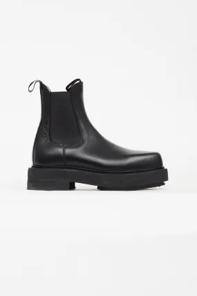Black Ortega Chunky Chelsea Boot