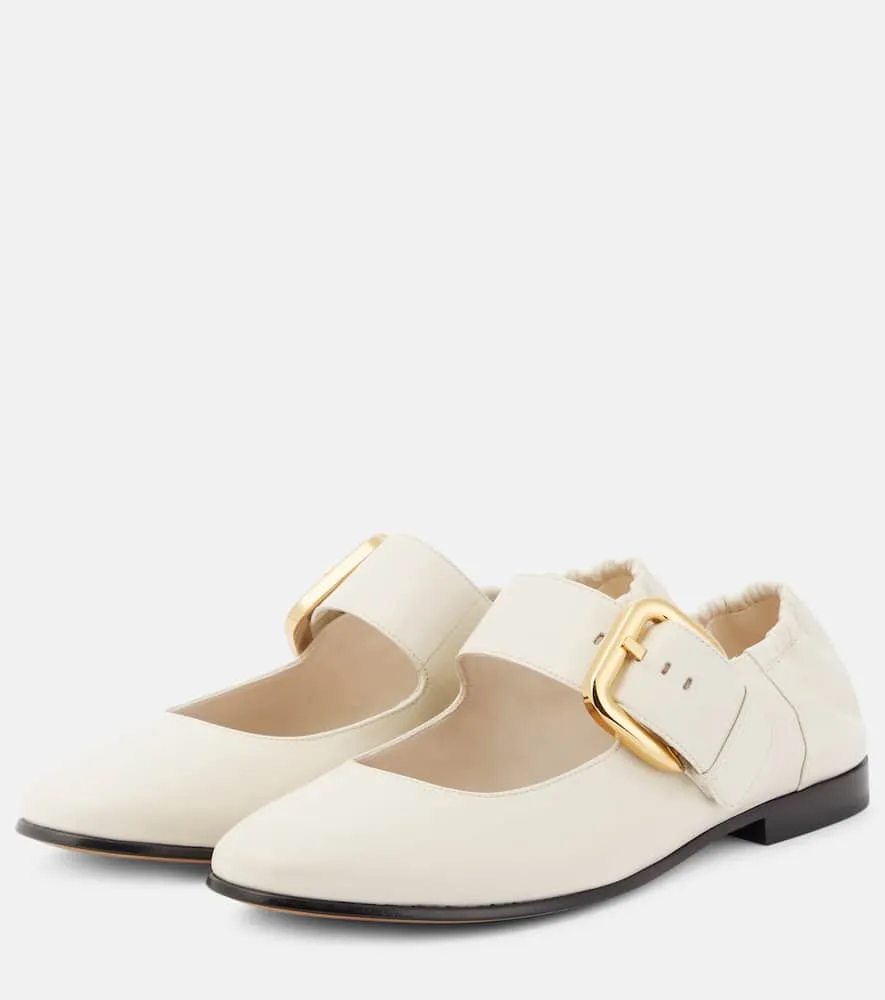 Bottega Veneta Astaire leather Mary Jane flats