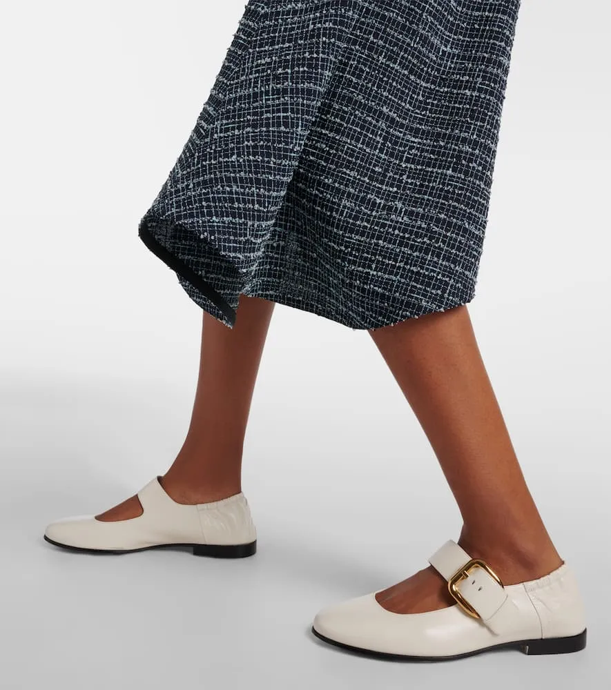 Bottega Veneta Astaire leather Mary Jane flats