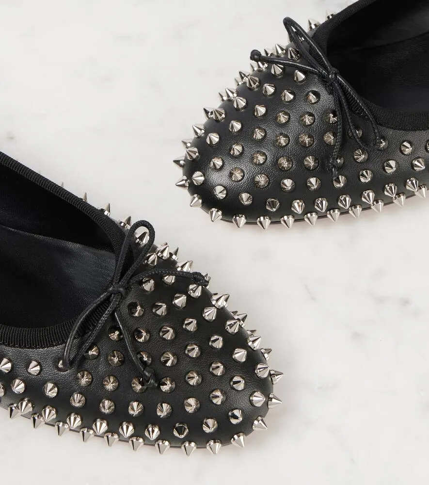 Christian Louboutin Spiked leather ballet flats