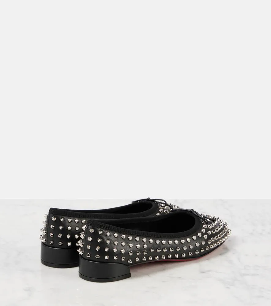 Christian Louboutin Spiked leather ballet flats