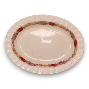 Copeland Spode Rose Briar 9" Oval Vegetable Bowl England 1930's