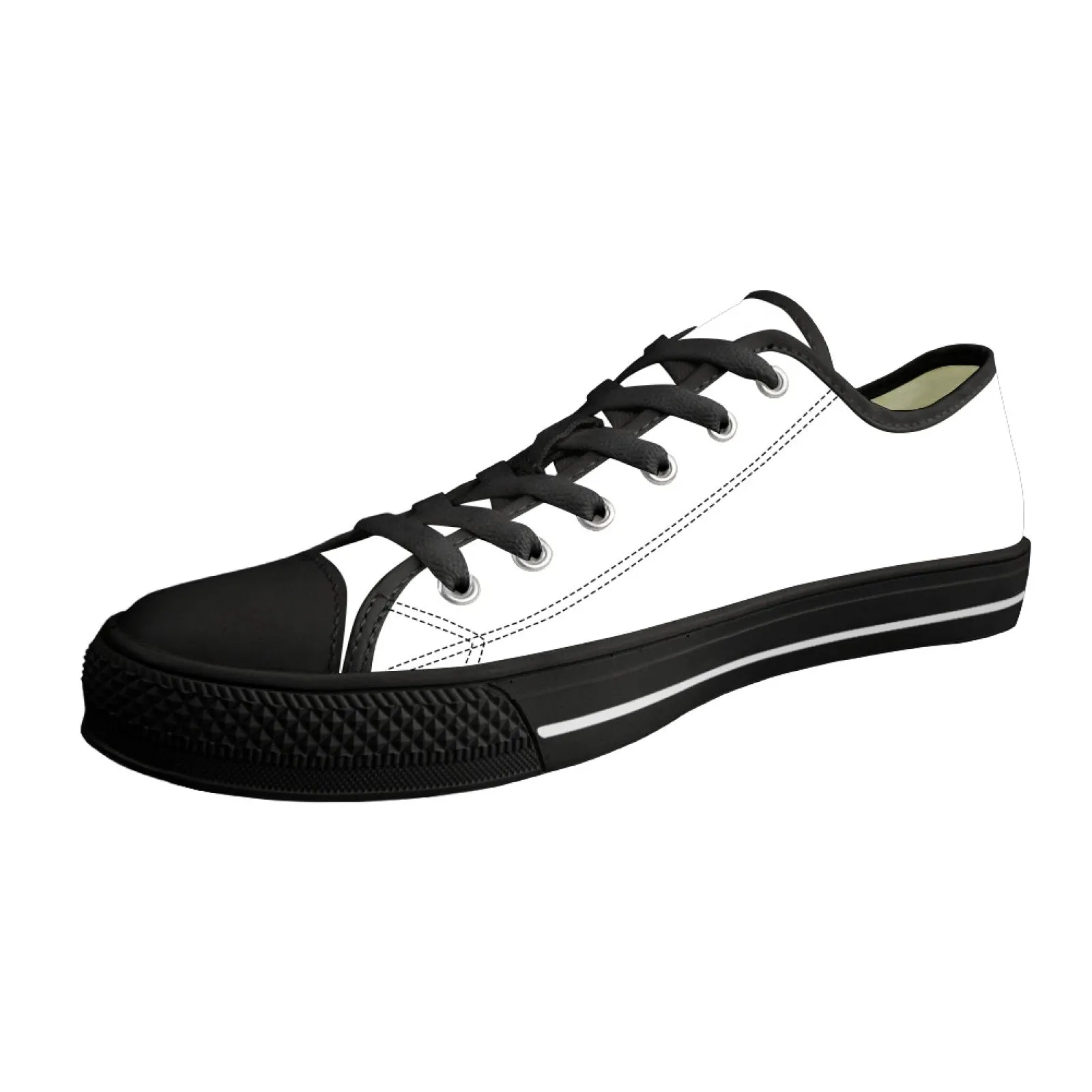 CVHS Blackhawk Seniors 2025 Circle Logo White & Orange Low Top Canvas Shoes