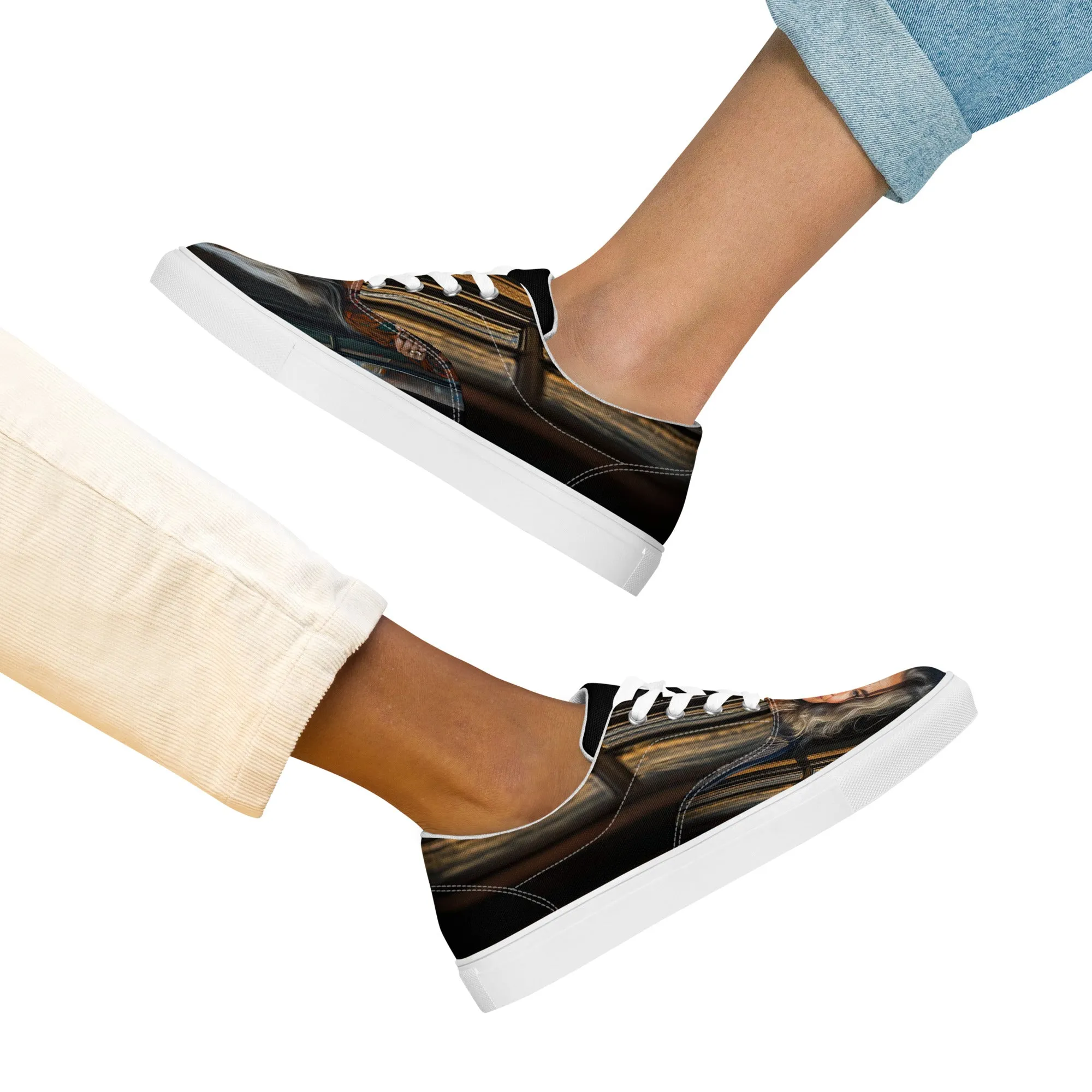 Elegant StrugglesWomen’s lace-up canvas shoes