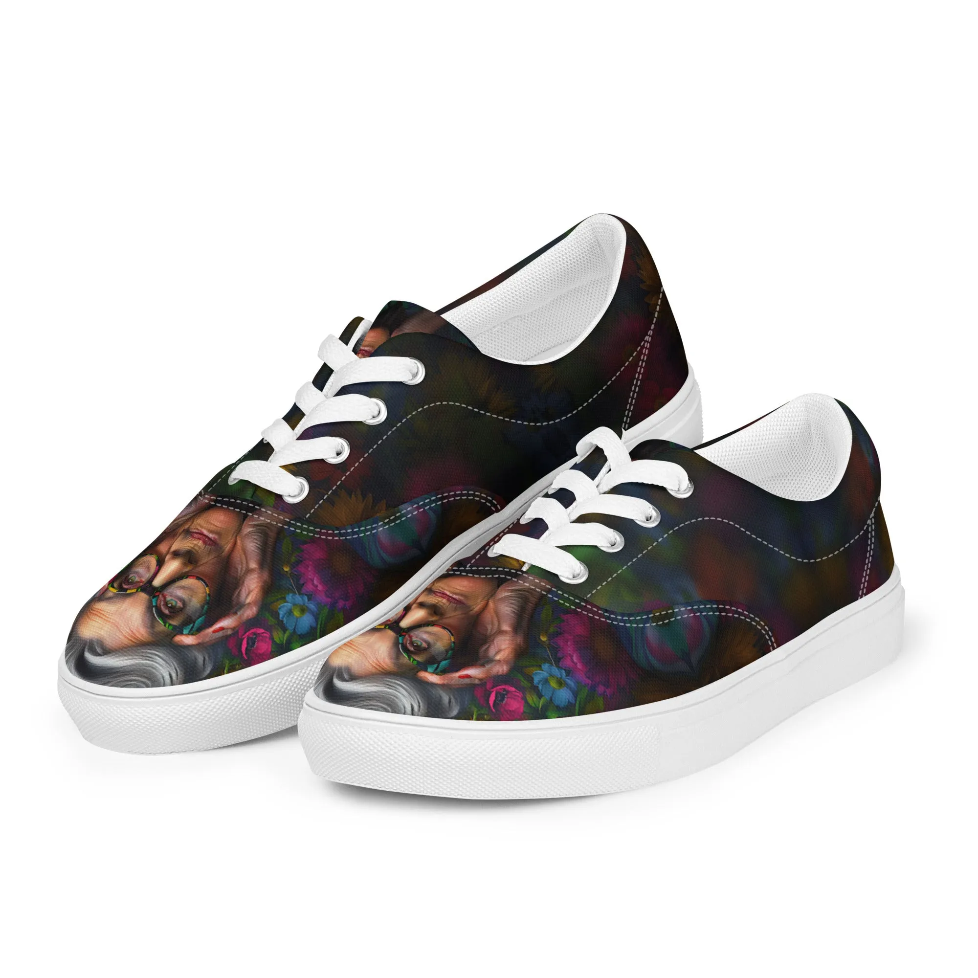 Elegant Vision Women’s lace-up canvas shoes