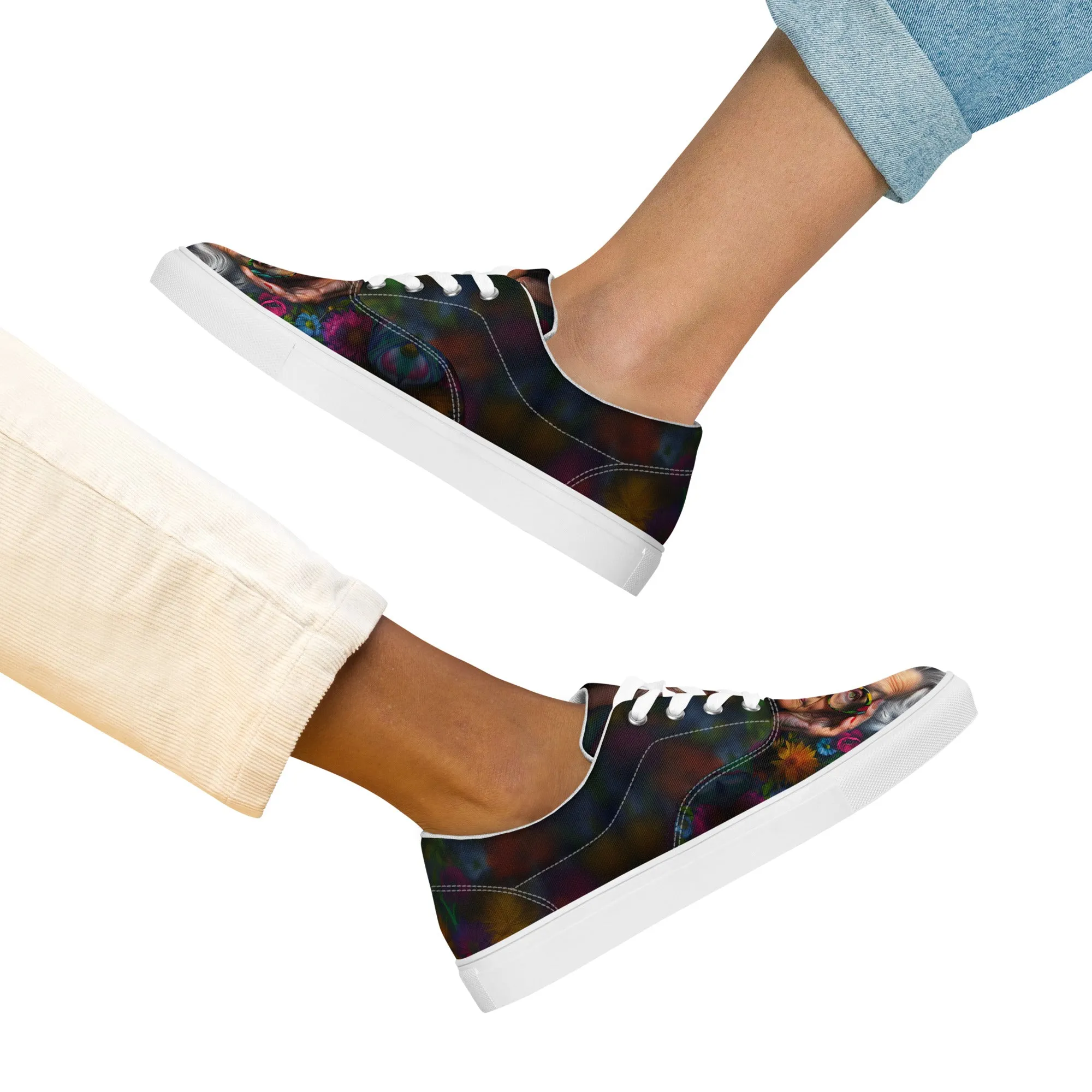 Elegant Vision Women’s lace-up canvas shoes