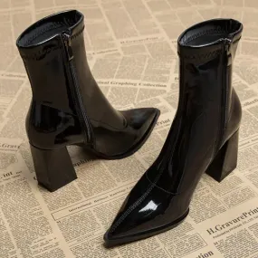 Fingertips In Waves Ankle Boots