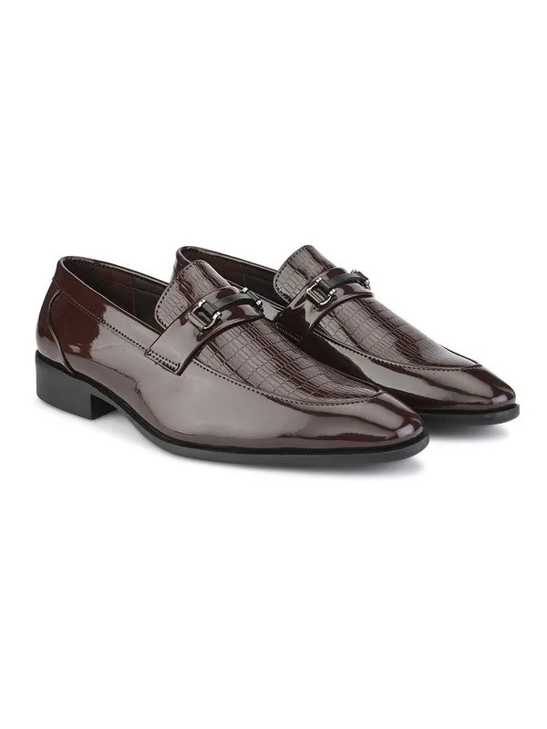 Hydes N Hues Brown Formal Slip-Ons For Men