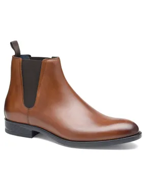 J & M Collection Flynch Chelsea Boot in Tan Italian Calfskin