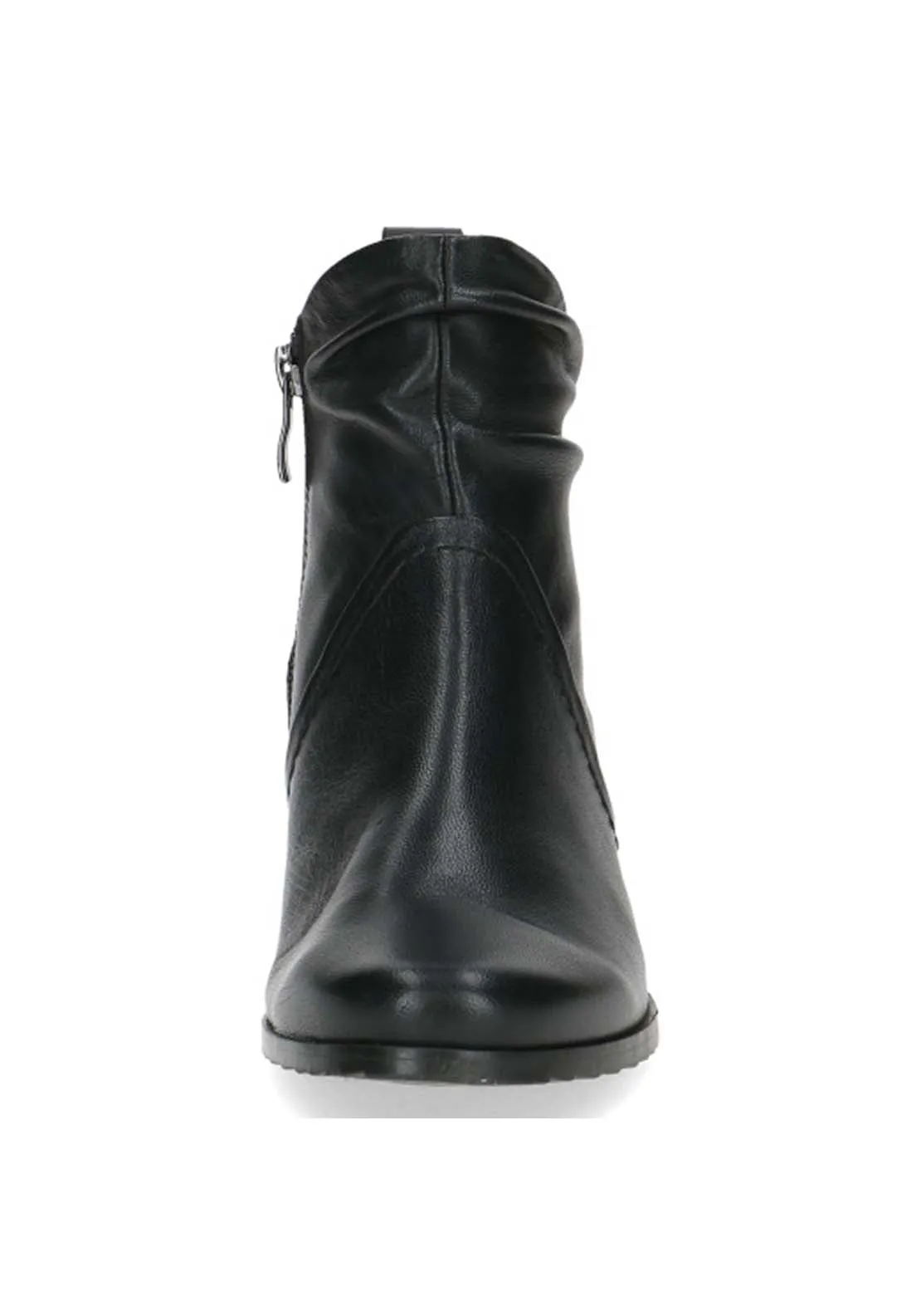 Ladies Ankle Boot - Black Softnap.