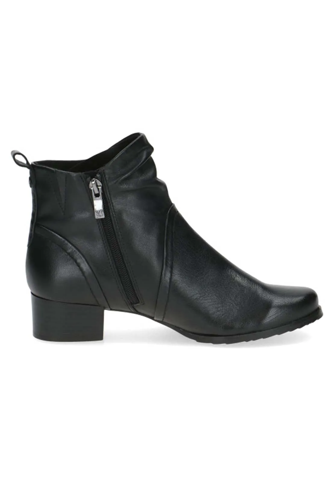 Ladies Ankle Boot - Black Softnap.