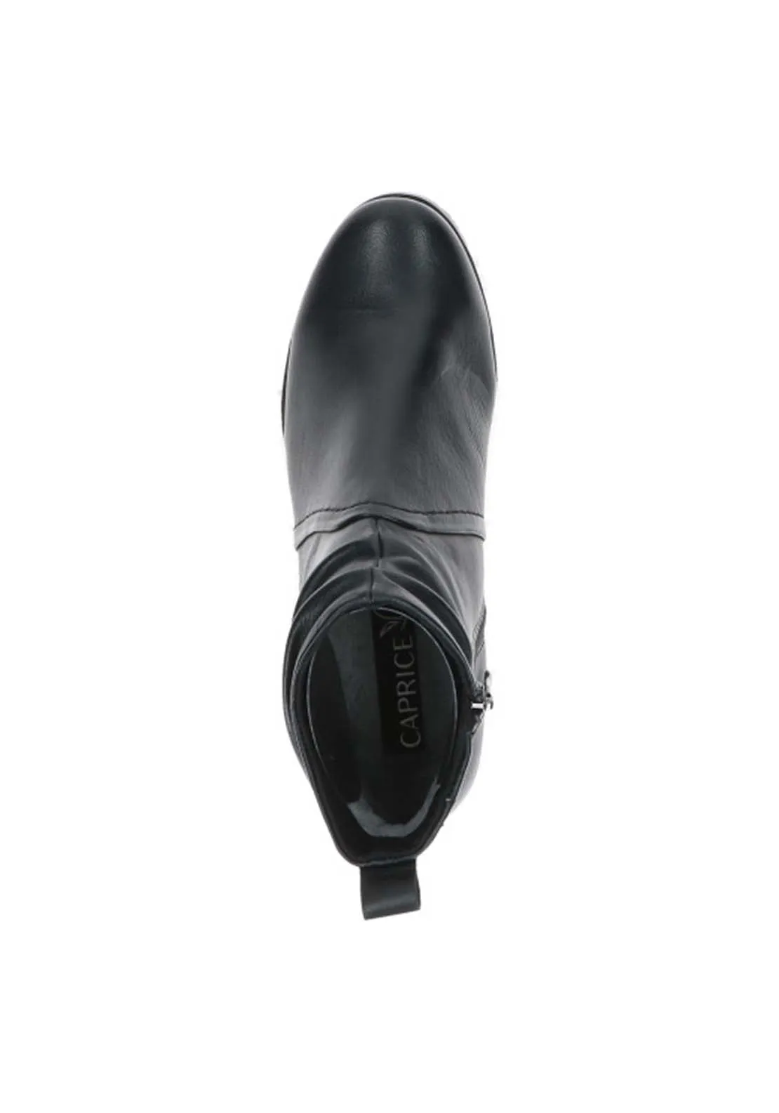 Ladies Ankle Boot - Black Softnap.