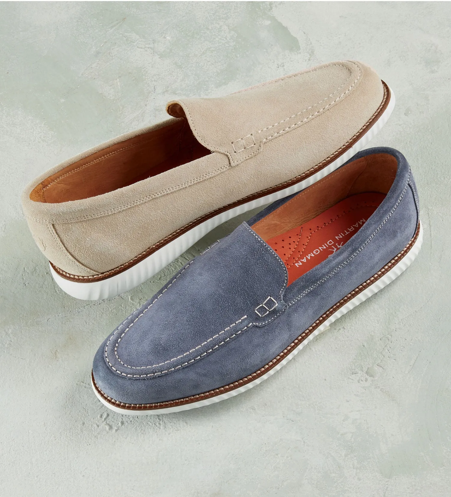 Martin Dingman Venetian Countryaire Slip-Ons - Bone