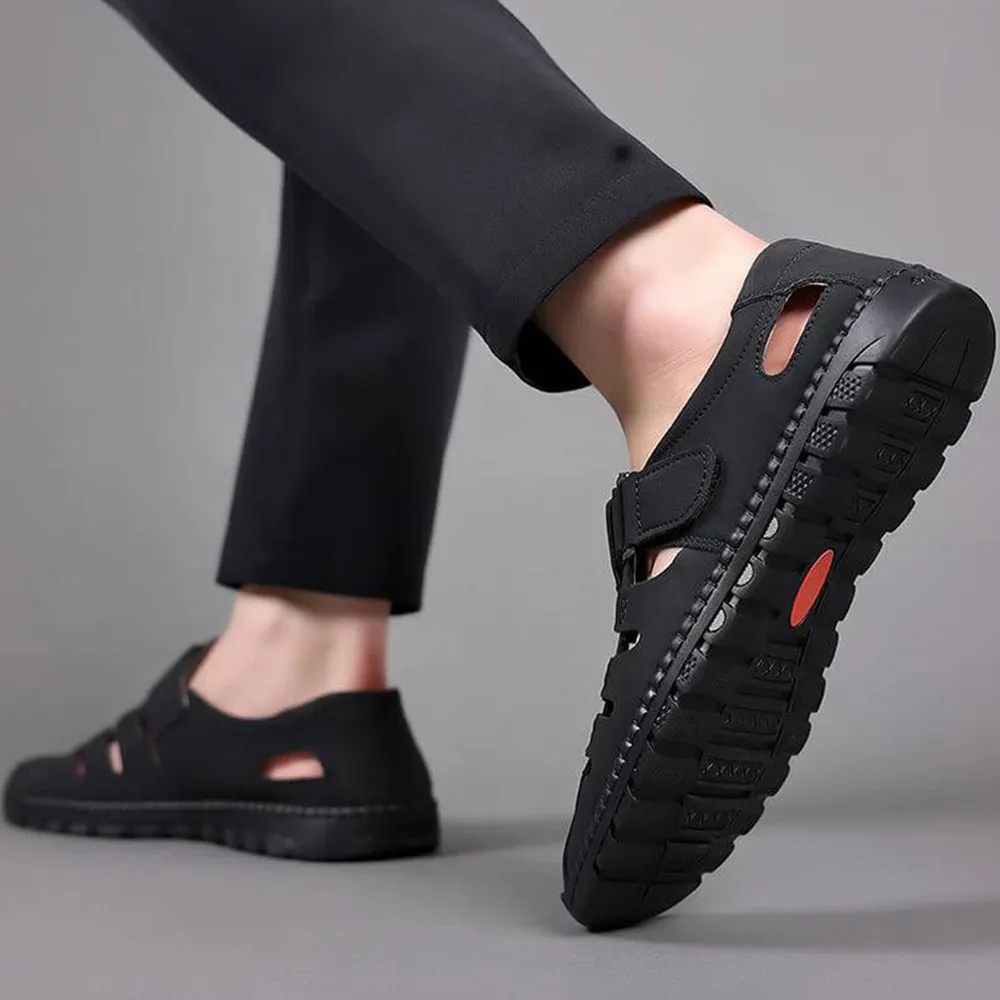 Men's Stylish Leather Hollow Sandals
