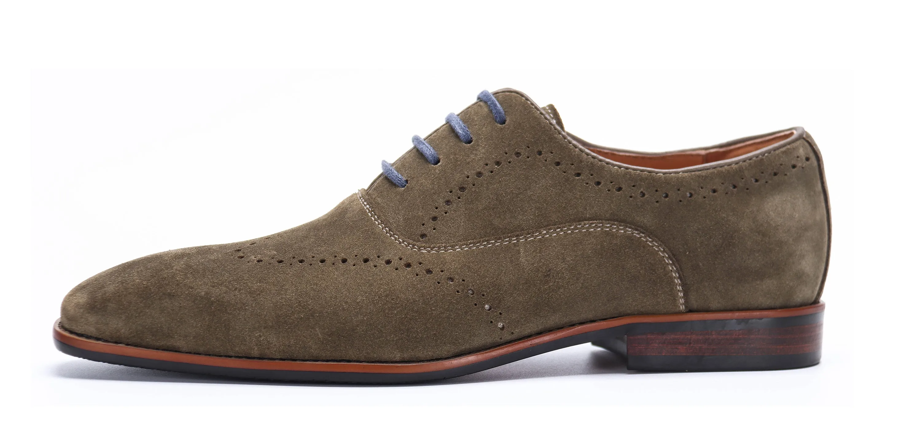 Men's Suede Leather Brogue Oxfords