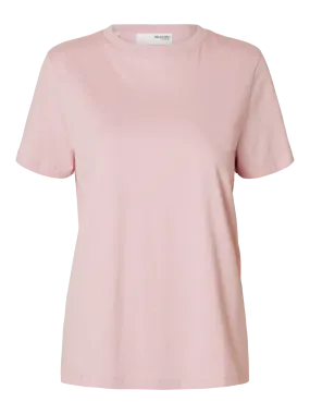 Myessential Ss O-Neck Tee Noos - Bleached Mauve