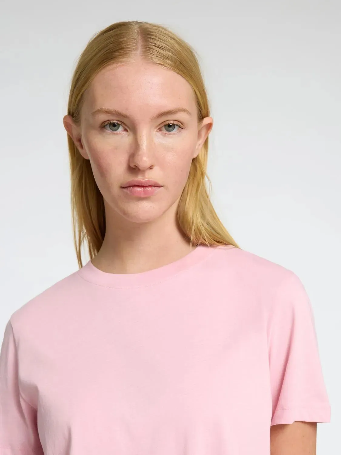 Myessential Ss O-Neck Tee Noos - Bleached Mauve