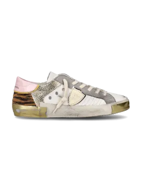 Philippe Model Prsx Low-Top Sneakers - White/Gold