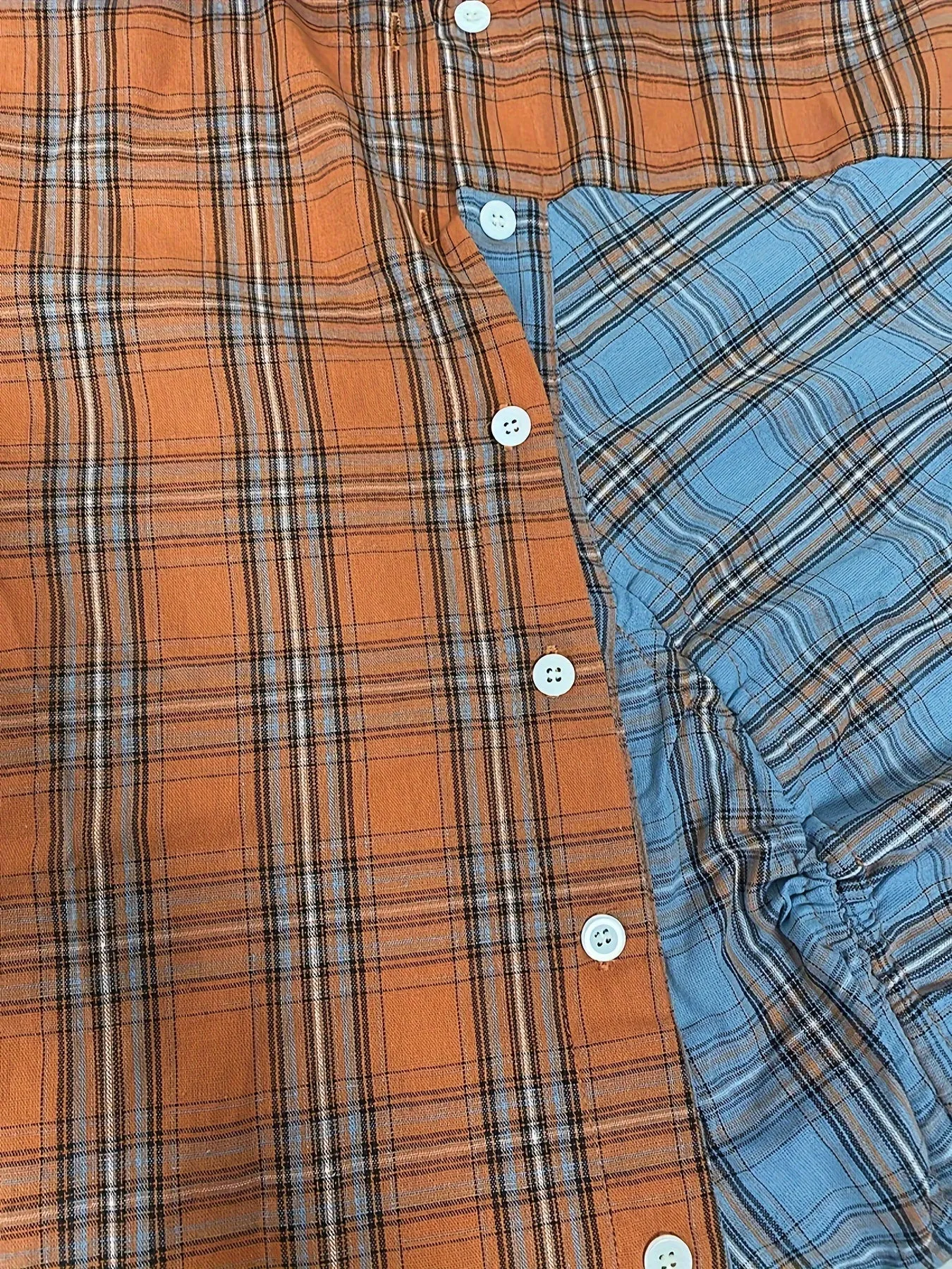 Plaid Print Color Block Dress