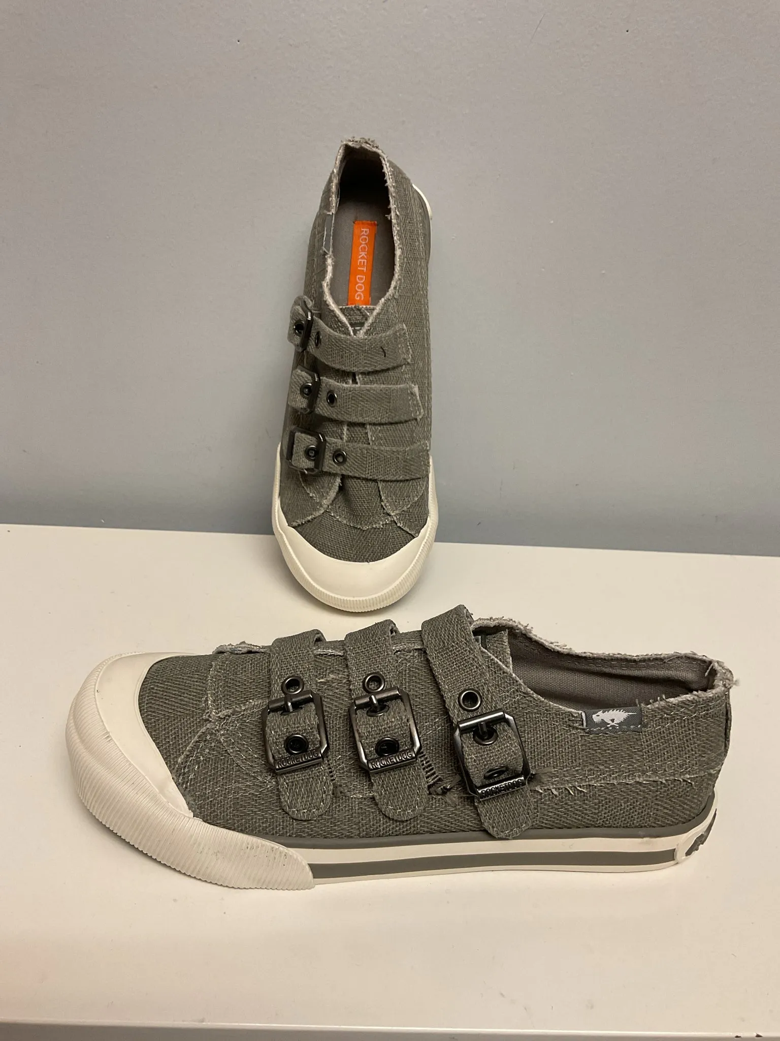 Rocket Dog Child Shoe Size 3 Gray Canvas Shoes