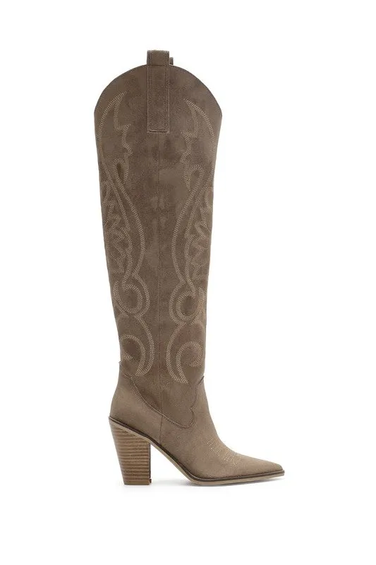 SALE The Ivy Western Boot (taupe)