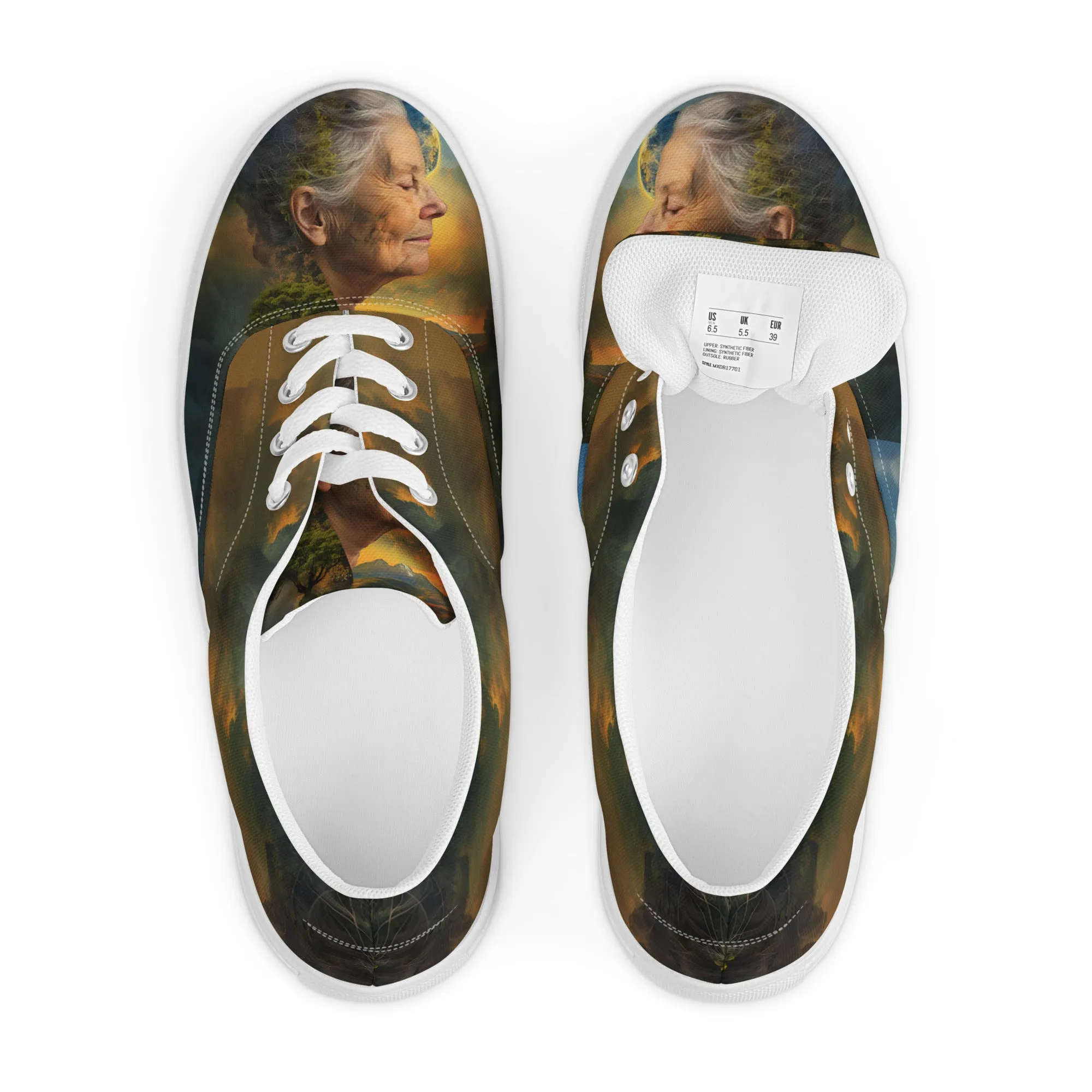Solace Within Women’s lace-up canvas shoes
