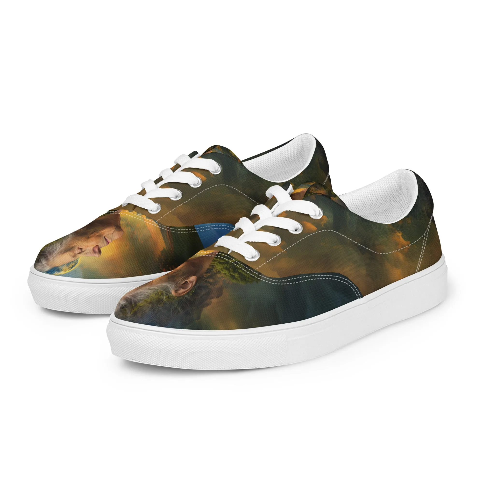 Solace Within Women’s lace-up canvas shoes