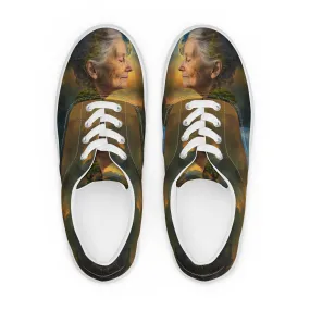 Solace Within Women’s lace-up canvas shoes