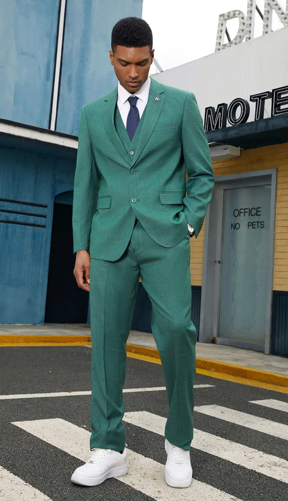 Stacy Adams SM156H1-NTEAL Mens Suit