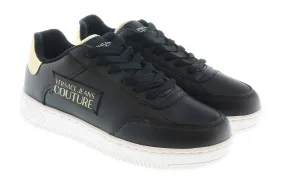 Versace Jeans Couture Low Top Signature Black/Gold Sneakers-