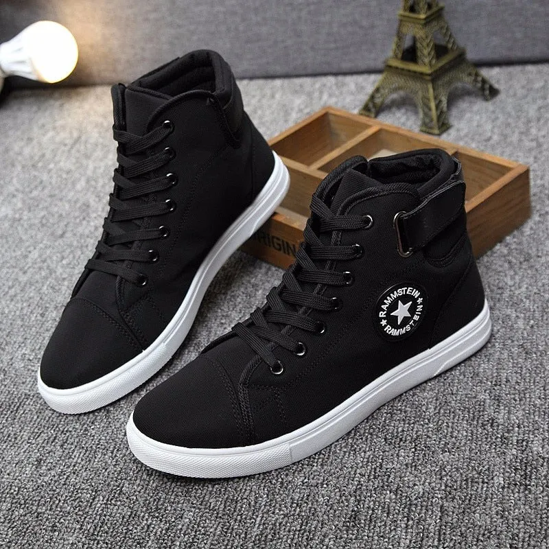 YWEEN Men's Vulcanize Shoes Men Spring Autumn Top Fashion Sneakers Lace-up High Style Solid Colors Man Shoes